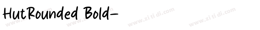 HutRounded Bold字体转换